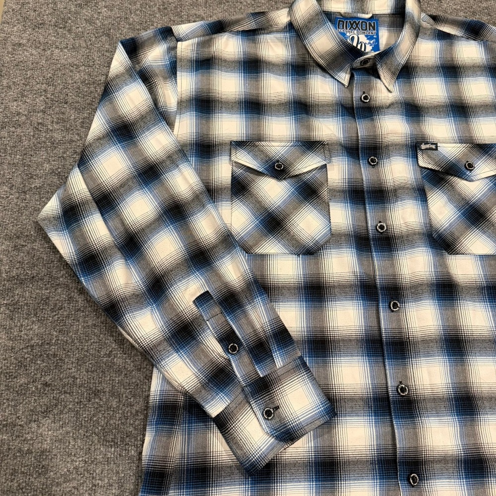 Dixxon Flannel Co West Coast Customs Plaid Button Up Mens 4X  Biker - Picture 3 of 16